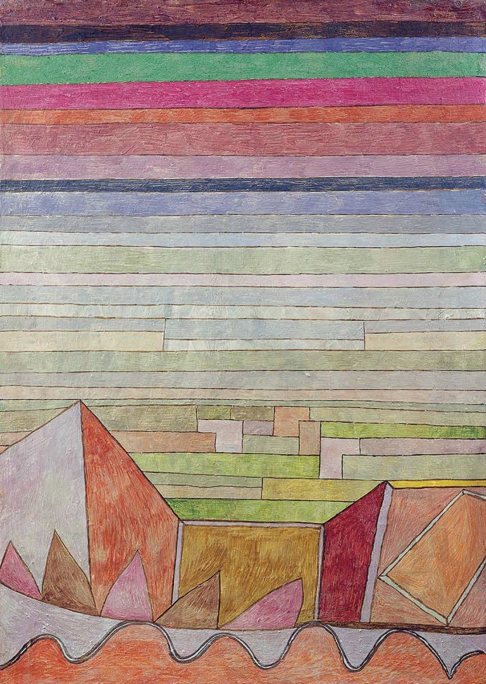 Paul Klee: Az Ígéret földje, 1932, olaj, karton, 48,5 × 34,5 cm, Städel Museum, Frankfurt am Main, fotó: © Städel Museum – U. Edelmann – ARTOTHEK